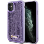 Guess blizgučių dėklas iPhone 11 / XR – violetinis -- iPhone 11