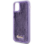 Guess blizgučių dėklas iPhone 11 / XR – violetinis -- iPhone 11
