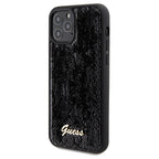 Guess blizgučių dėklas iPhone 12/12 Pro – juodas -- iPhone 12