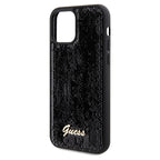 Guess blizgučių dėklas iPhone 12/12 Pro – juodas -- iPhone 12