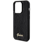 Guess Sequin Script Metal dėklas iPhone 13/13 Pro – juodas