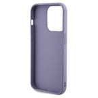 Guess Sequin Script Metal dėklas iPhone 13 Pro/13 – violetinis