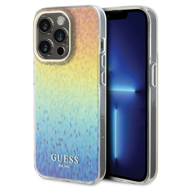 Guess IML Faceted Mirror Disco dėklas iPhone 14 Pro