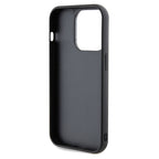 Guess Disco Metal Script dėklas iPhone 14 Pro – juodas
