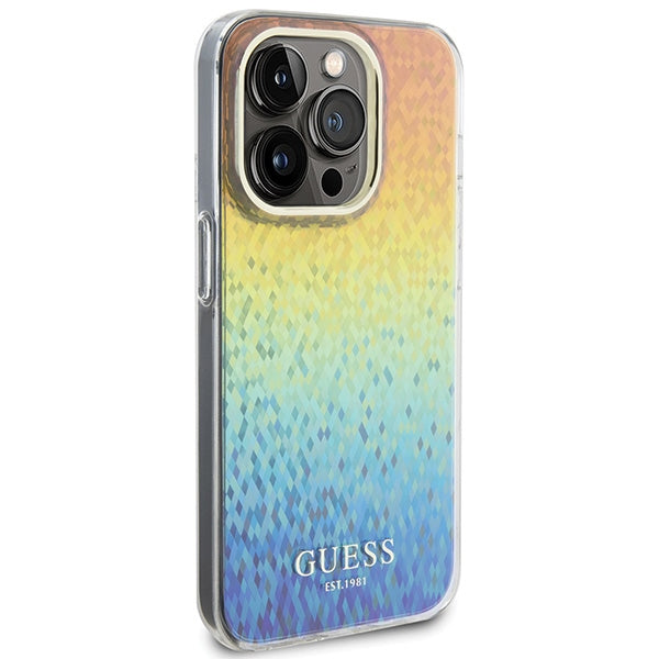Guess IML Faceted Mirror dėklas iPhone 14 Pro Max – įvairiaspalvis