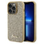 Guess Disco Metal Script dėklas iPhone 14 Pro Max – auksinis