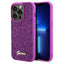 Guess Disco Metal Script dėklas iPhone 14 Pro Max – fuksija