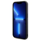 Guess Disco Metal Script dėklas iPhone 14 Pro Max – juodas