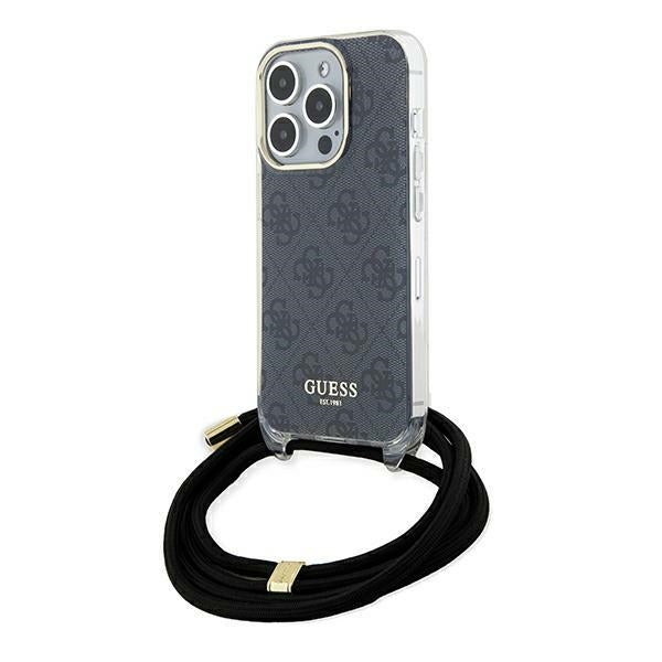 Guess Crossbody dėklas iPhone 15 Pro – juodas