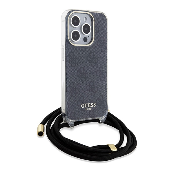 Guess Crossbody dėklas iPhone 15 Pro – juodas