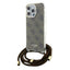 Guess dėklas su dirželiu iPhone 15 Pro – rudas