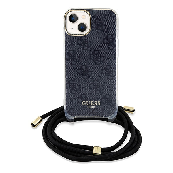Guess Crossbody dėklas iPhone 15/14/13 – juodas