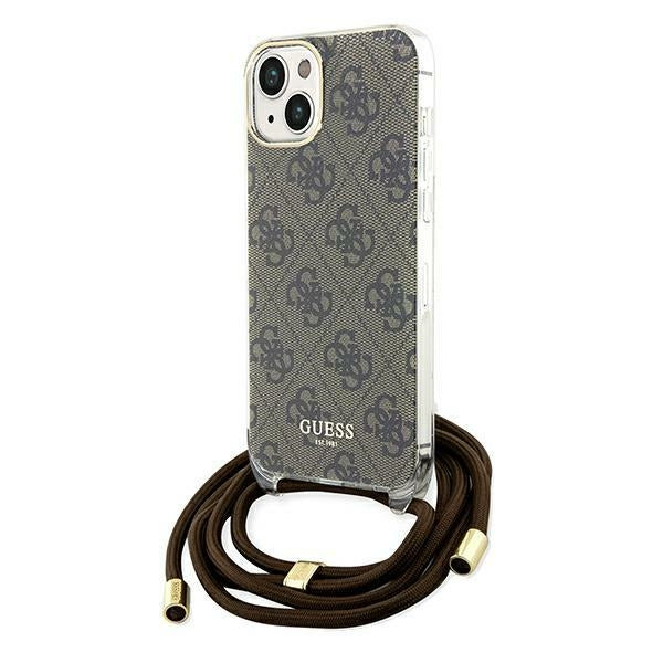 Guess Crossbody dėklas iPhone 15/14/13 – rudas