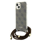 Guess Crossbody dėklas iPhone 15/14/13 – rudas