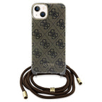 Guess Crossbody dėklas iPhone 15/14/13 – rudas