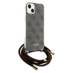 Guess Crossbody dėklas iPhone 15/14/13 – rudas