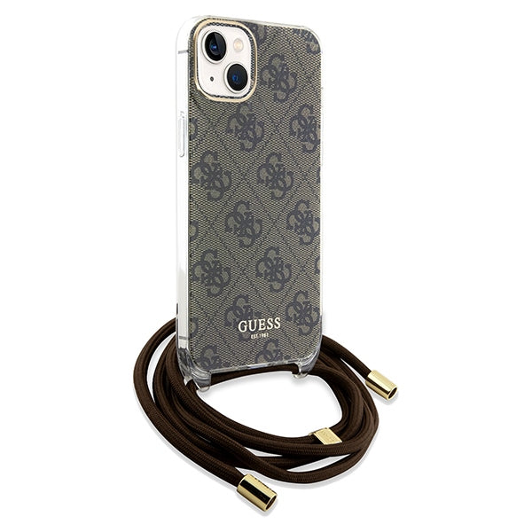Guess Crossbody dėklas iPhone 15/14/13 – rudas
