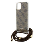 Guess Crossbody dėklas iPhone 15/14/13 – rudas