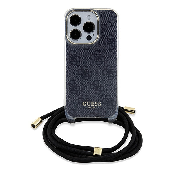 Guess Crossbody dėklas iPhone 15 Pro Max – juodas