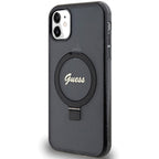 Guess MagSafe dėklas su žiedu iPhone 11/XR – juodas -- iPhone 11