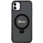 Guess MagSafe dėklas su žiedu iPhone 11/XR – juodas -- iPhone 11