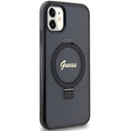 Guess MagSafe dėklas su žiedu iPhone 11/XR – juodas -- iPhone 11