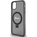 Guess MagSafe dėklas su žiedu iPhone 11/XR – juodas -- iPhone 11
