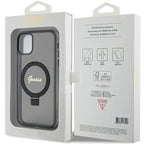 Guess MagSafe dėklas su žiedu iPhone 11/XR – juodas -- iPhone 11