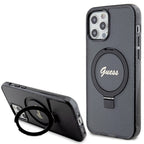 Guess MagSafe dėklas su žiedu iPhone 12/12 Pro – juodas -- iPhone 12