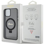 Guess MagSafe dėklas su žiedu iPhone 12/12 Pro – juodas -- iPhone 12