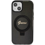 Guess MagSafe dėklas su žiedu iPhone 13/14/15 – juodas