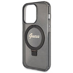 Guess MagSafe dėklas su stovu iPhone 14 Pro Max – juodas