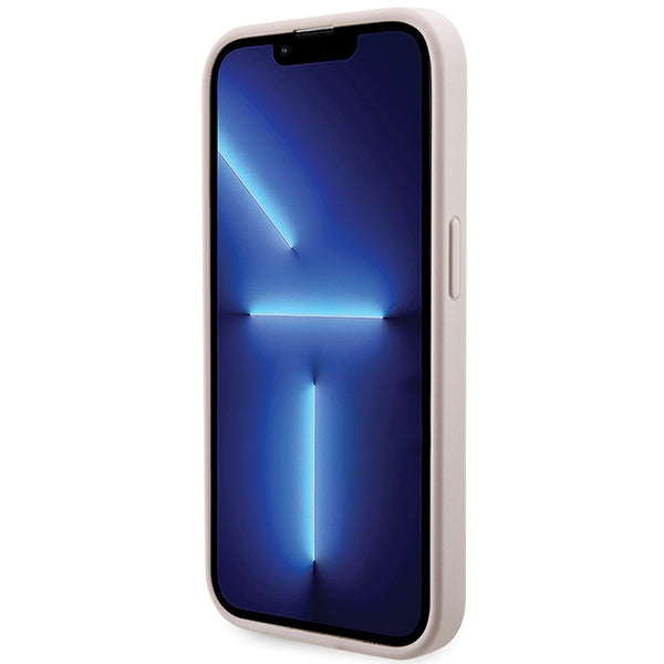 Guess MagSafe dėklas iPhone 15 Pro – rožinis
