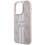 Guess MagSafe dėklas iPhone 15 Pro – rožinis