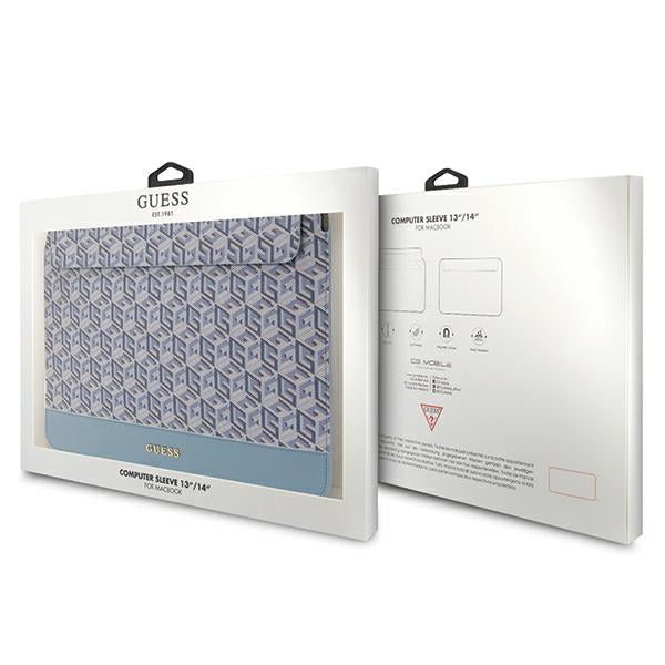 Guess GCube Stripes dėklas 14" nešiojamam kompiuteriui - mėlynas -- Laptop Bags
