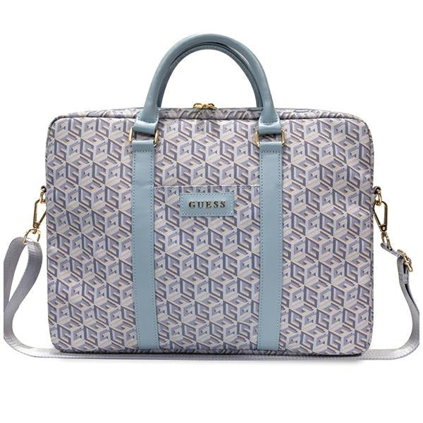 Guess GCube Stripes krepšys 16" nešiojamam kompiuteriui - mėlynas -- Laptop Bags