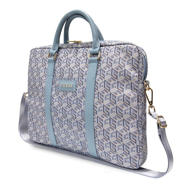 Guess GCube Stripes krepšys 16" nešiojamam kompiuteriui - mėlynas -- Laptop Bags