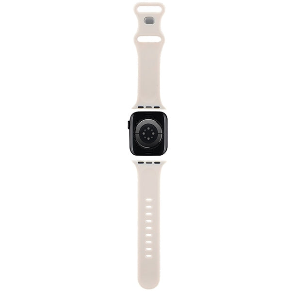 Hello Kitty Silicone Tags Graffiti dirželis Apple Watch 38/40/41mm - smėlio spalvos