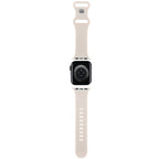 Hello Kitty Silicone Tags Graffiti dirželis Apple Watch 38/40/41mm - smėlio spalvos