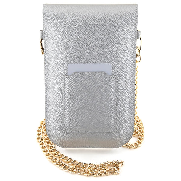 Hello Kitty Leather Metal Logo Chain rankinys - sidabrinė -- Uncategorized