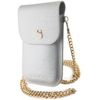 Hello Kitty Leather Metal Logo Chain rankinys - sidabrinė -- Uncategorized