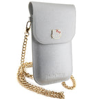 Hello Kitty Leather Metal Logo Chain rankinys - sidabrinė -- Uncategorized