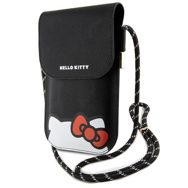 Hello Kitty Leather Hiding Kitty Cord rankinys - juoda -- Uncategorized