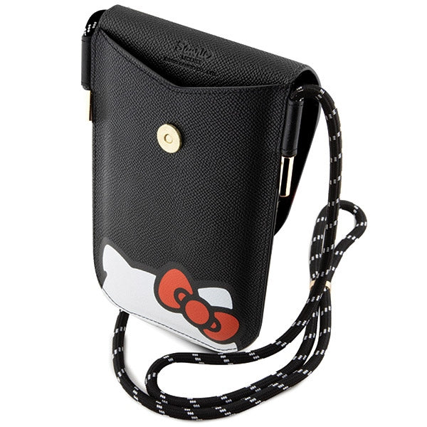 Hello Kitty Leather Hiding Kitty Cord rankinys - juoda -- Uncategorized