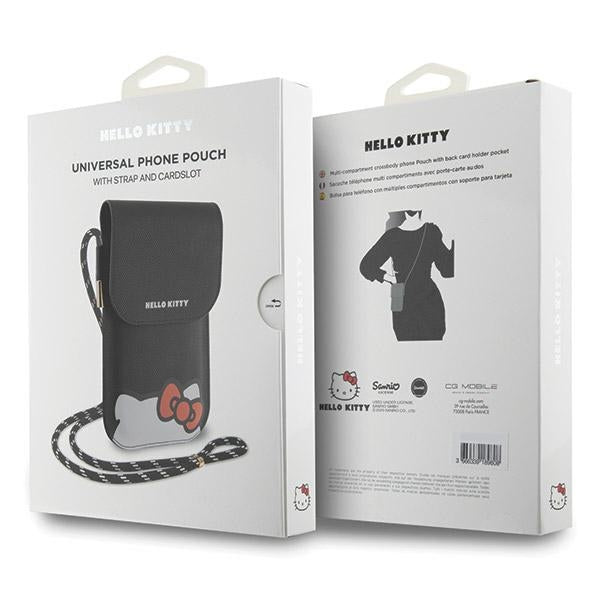 Hello Kitty Leather Hiding Kitty Cord rankinys - juoda -- Uncategorized