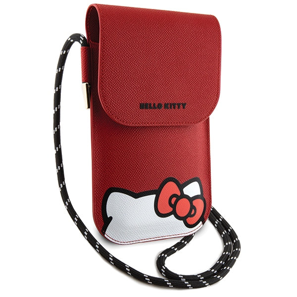 Hello Kitty Leather Hiding Kitty Cord rankinys - raudona -- Uncategorized