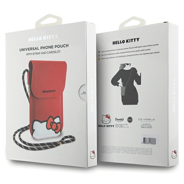 Hello Kitty Leather Hiding Kitty Cord rankinys - raudona -- Uncategorized