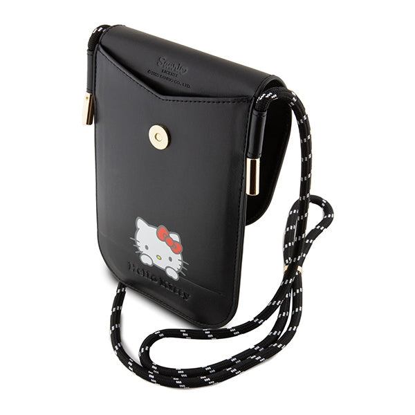 Hello Kitty Leather Daydreaming Cord krepšys - juoda -- Uncategorized
