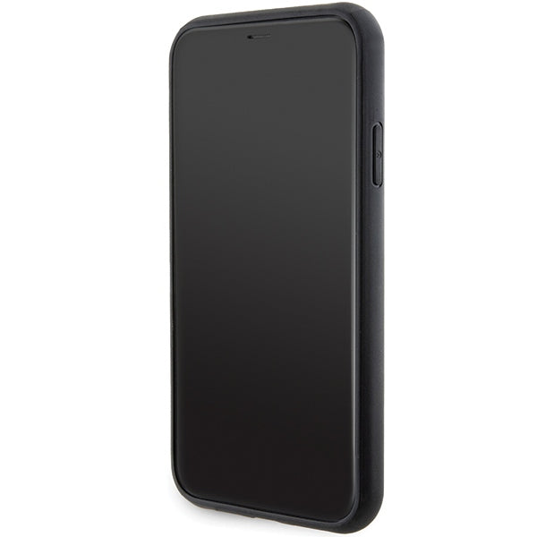 Karl Lagerfeld Gripstand Saffiano dėklas iPhone 11/XR – juodas -- iPhone 11