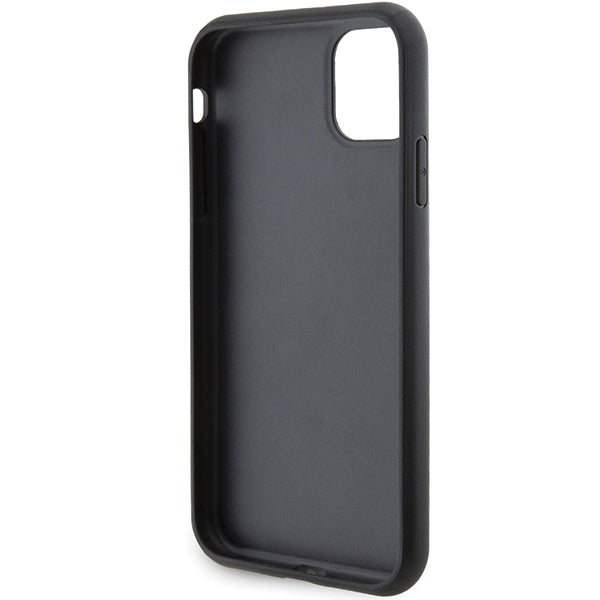 Karl Lagerfeld Gripstand Saffiano dėklas iPhone 11/XR – juodas -- iPhone 11